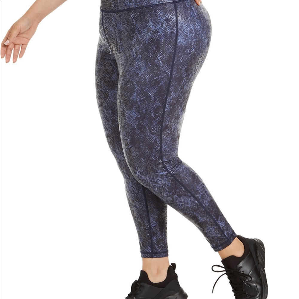 Ideology Plus Size Python-Print Leggings - Picture 3 of 3